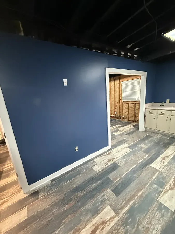 Flood-cut walls during a Martinez, GA water damage dry-out